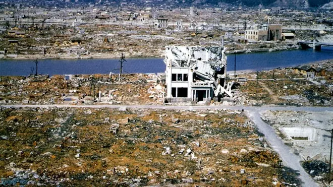 ہیروشیما میں تباہی کا ایک منظر