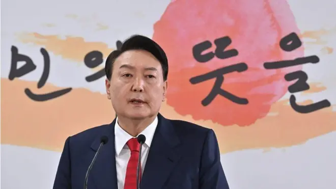 దక్షిణ కొరియా అధ్యక్షుడు యూన్ సుక్ యోల్ 