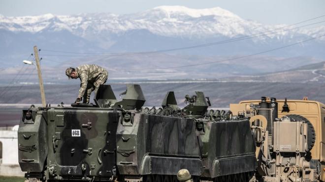 تركيا أرسلت بتعزيزات عسكرية كبيرة إلى شمال سوريا