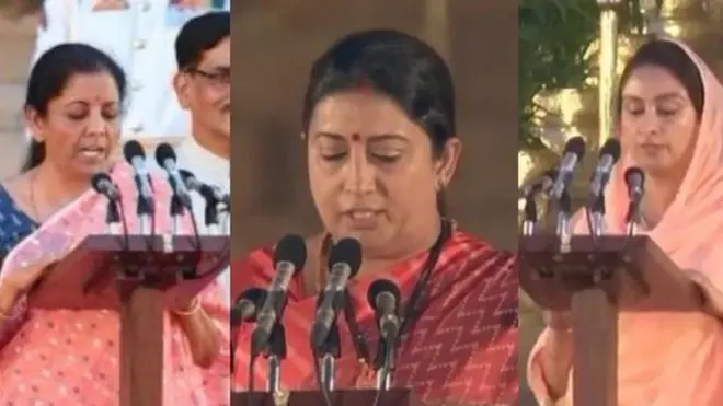 निर्मला सीतारमन, स्मृति ईरानी, हरसिमरत कौर बादल