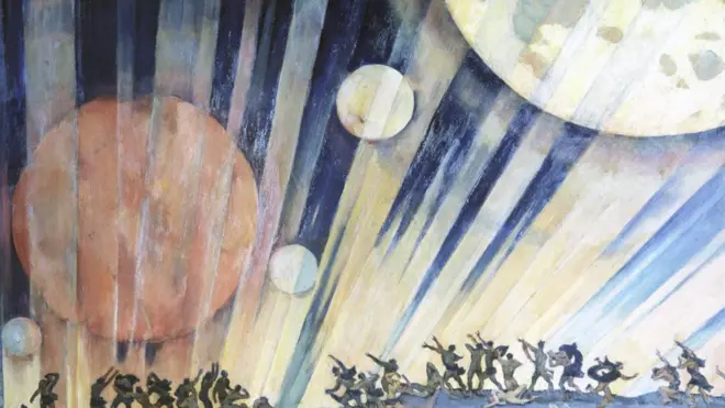 картина константина юона "новая планета"