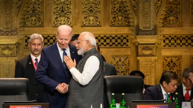 नरेंद्र मोदी और जो बाइडन