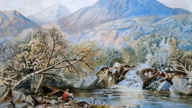 Један од акварела из Хитлерове четкице