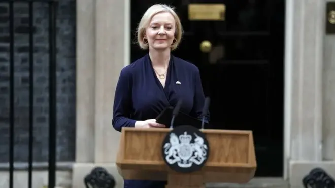 Prime Minister Liz Truss announced her resignation after Tory MPs called for her to stand down