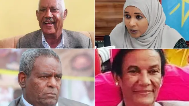 ኣይተ ስብሐት ነጋ፣ ወ/ሮ ኬሪያ ኢብራሂም፣ ኣይተ ኣባይ ወልዱን ወ/ሮ ቅዱሳን ነጋን