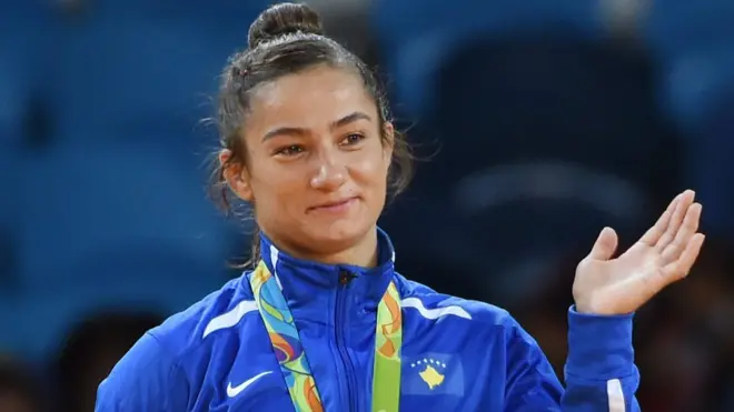 Majlinda Kelmendi no pudo representar a Kosovo en 2012 porque no era aún un país reconocido por el COI.