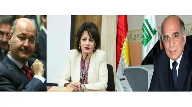 فؤاد حسين وسروة عبد الواحد وبرهم صالح