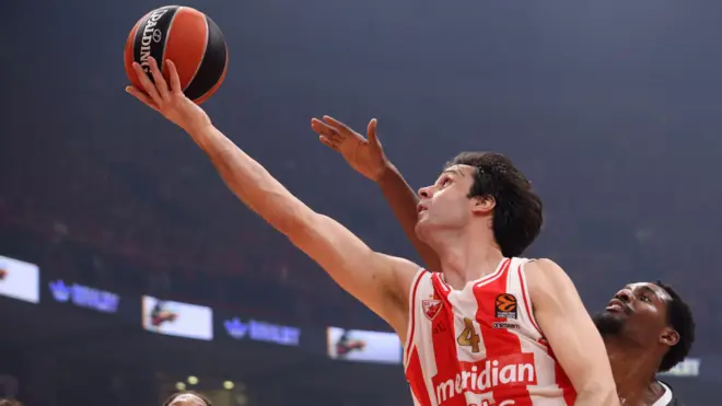 Miloš Teodosić na utakmici Evrolige protiv Partizana