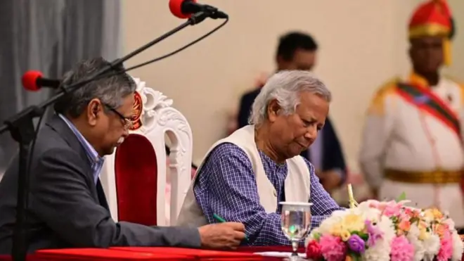 অধ্যাপক মুহাম্মদ ইউনূস ২০২৪ সালের ৮ই অগাস্ট শপথ নিয়েছিলেন