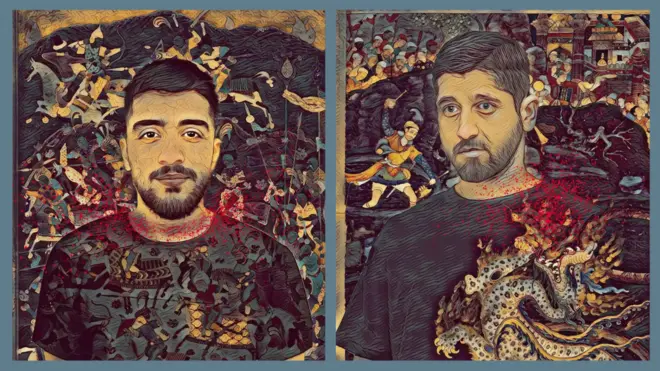 محمد حسینی و محمد مهدی کرمی، اثر سارا شوقی 