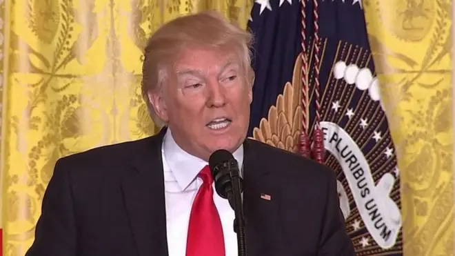 ترامب التقى مراسلي البيت الأبيض طوال 76 دقيقة واخبرهم أن مستوى انعدام الأمانة في نقل الأخبار كان خارج السيطرة