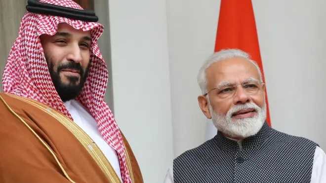सऊदी अरब के प्रिंस और मोदी