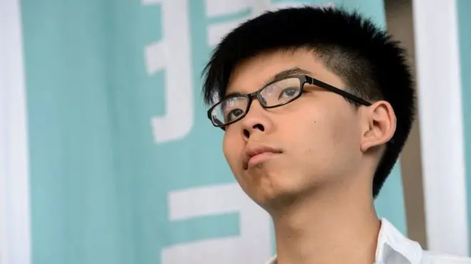 Joshua Wong được xem là thủ lĩnh của các cuộc biểu tình chống lại sự gia tăng ảnh hưởng từ Bắc Kinh