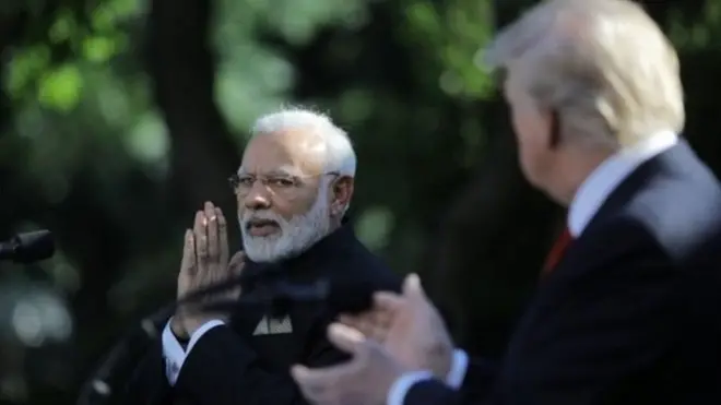 નરેન્દ્ર મોદી અને ટ્રમ્પ