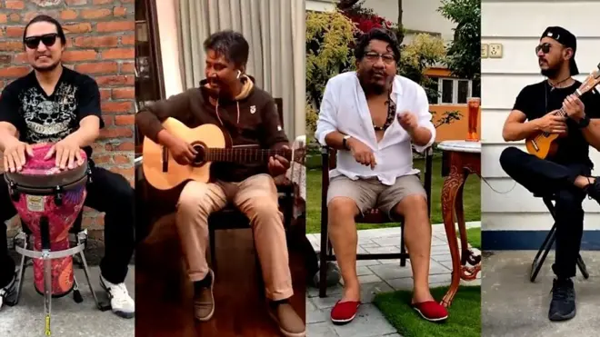 लकडाउनमा घरबाटै मनोरञ्जन गराउँदै कलाकार