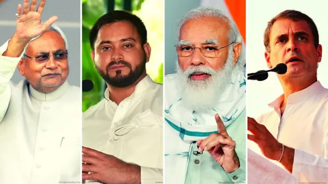 बिहार चुनाव: पीएम मोदी की सभा छोड़कर जाती भीड़ और मुक़ाबले में आता महागठबंधन