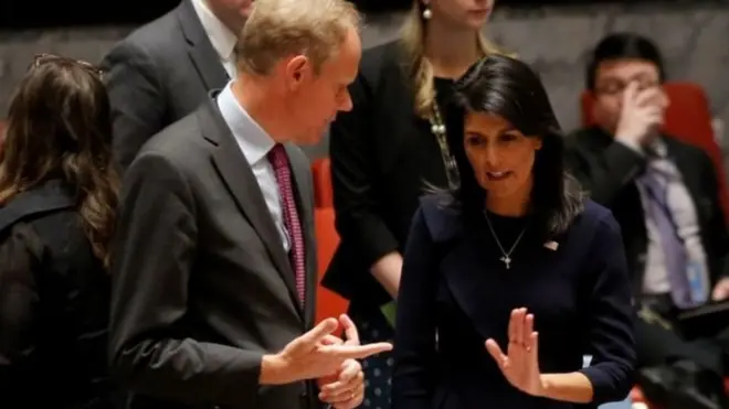 Ніккі Гейлі на засіданні Радбезу ООН