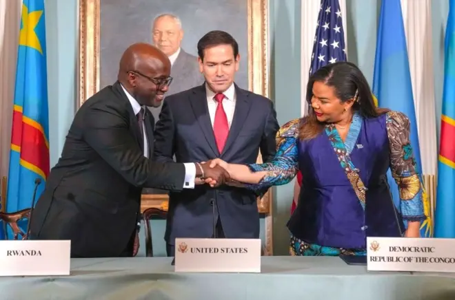 U Rwanda na DR Congo basinye amasezerano y'amahoro i Washington mu mpera za Kamena(6) ku buhuza bwa leta ya Amerika