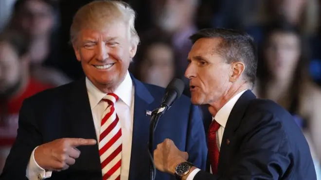 ట్రంప్ ఎన్నికల ప్రచార కార్యక్రమంలో ఫ్లిన్