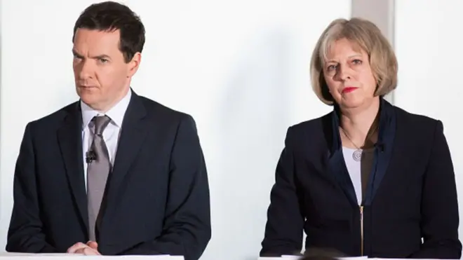 George Osborne and Theresa May