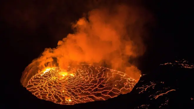 Volcan Nyiragongo en République démocratique du Congo (RD Congo)