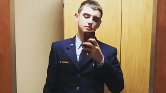 Jack Teixeira kwenye picha iliyowekwa kwenye mitandao ya kijamii