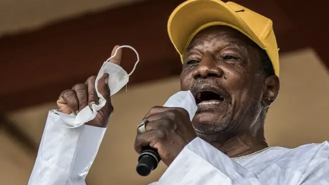 Alpha Condé, photographié en 2020, a été détenu par les putschistes.