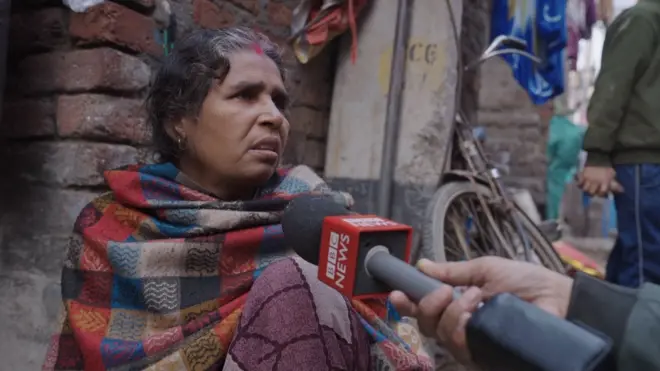 लैंडफिल के पास रह रही एक स्थानीय