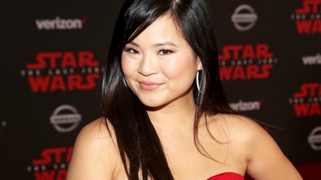 Actor Kelly Marie Tran at the world premiere of Lucasfilm's Star Wars: The Last Jedi
