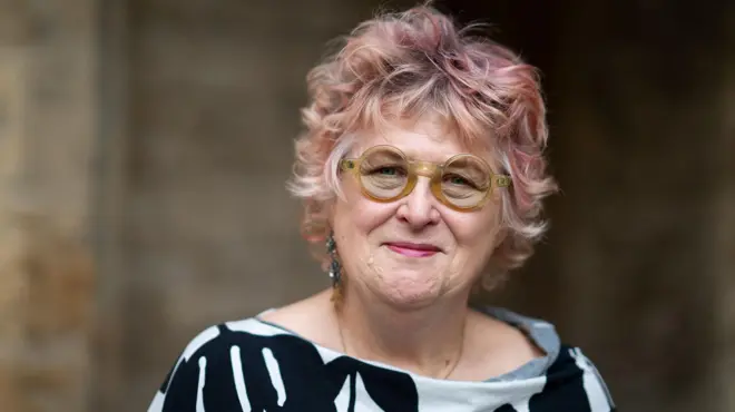 Sally Gardner, novelist, attends the Oxford Literary Festival 2026 on March 23, 2026 in Oxford, England.