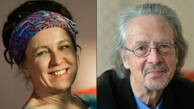 Польська письменниця українського походження Ольга Токарчук отримала премію за 2018 рік, а австрійський письменник Петер Хандке за 2019 рік.