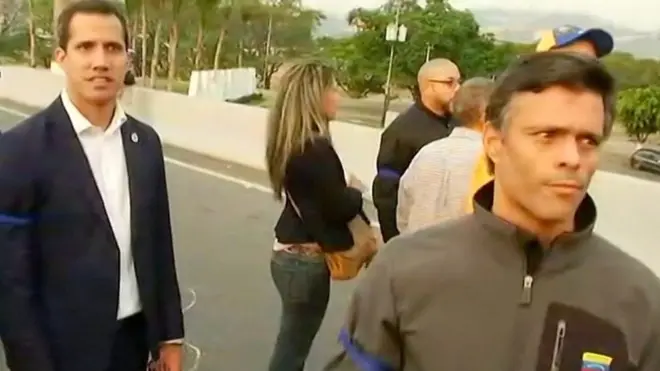 Juan Guaidó y Leopoldo López