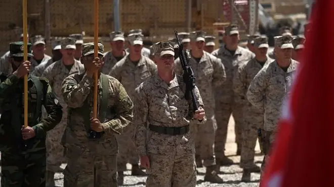 په هلمند کې امریکايي ځواکونه.