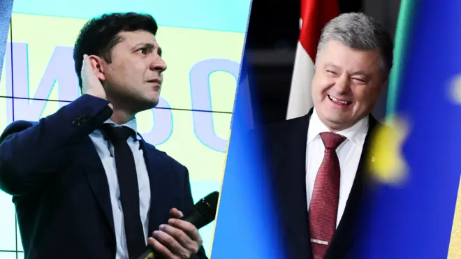 Зеленський та Порошенко