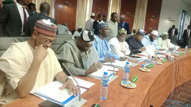 Awọn gomina iha ariwa nibi ipade naa niluu Kaduna