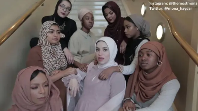 Screen grab of YouTube video by mona haydar