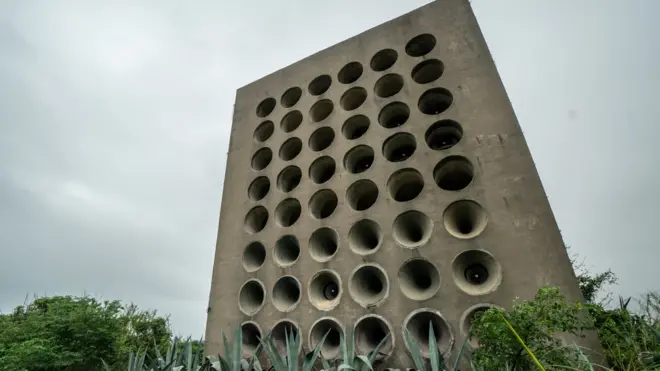 El Muro de Retransmisión de Beishan estaba compuesto por 48 potentes altavoces.