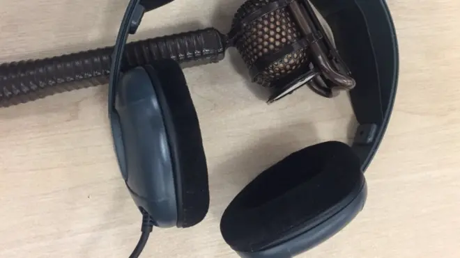 Headphones and lip microphone