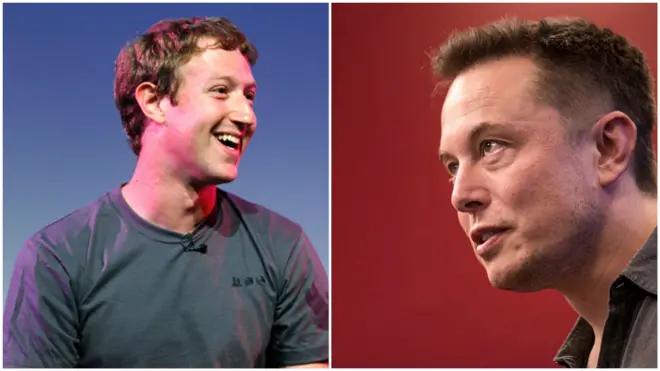 Mark Zuckerberg (izda.) cree que la opinión de Elon Musk (dcha.) respecto a los peligros de las mentes artificiales es catastrofista.