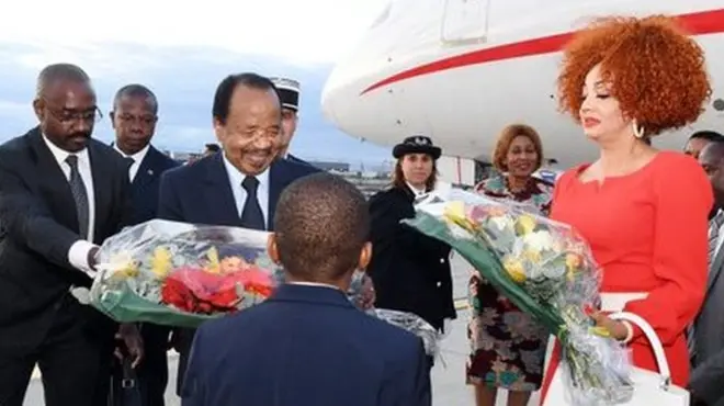 President Biya dey arrive Global Fund refill conference
