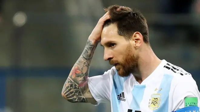 El goleador argentino Lionel Messi no pudo generar oportunidades para la Albiceleste.