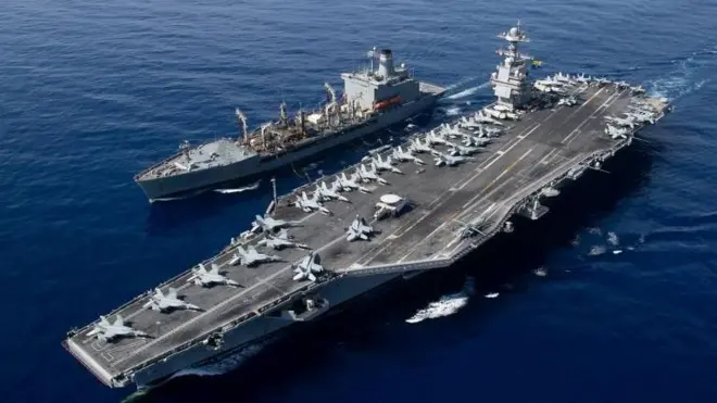 أكبر حاملة طائرات أمريكية في العالم "يو أس أس جيرالد آر فورد" 