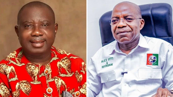 Okey Awiwe and Alex Otti