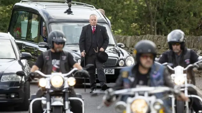 Bajkeri na sahrani Tristana i Blejka u avgustu ove godine