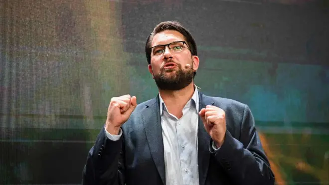 İsveç Demokratlarının lideri Jimmie Akesson