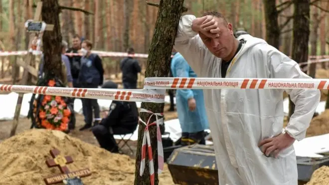 Эксгумация в Изюме