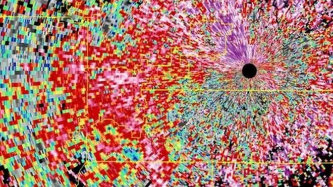 Mancha de mariposas en el radar