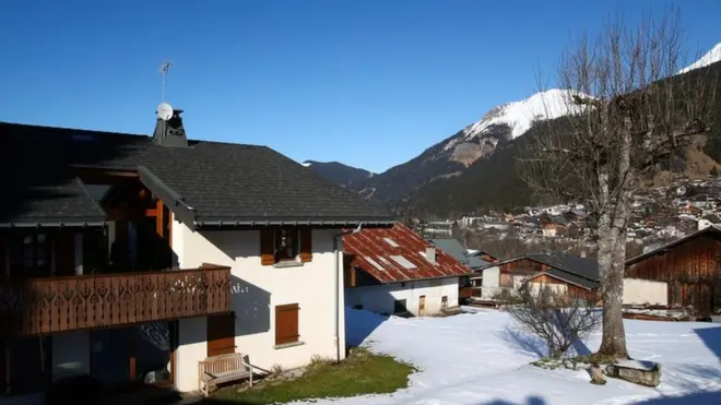 The group shared this chalet in the French Alpine ski resort of Contamines-Montjoie