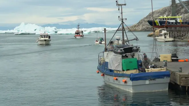 Fishermen in Greenland