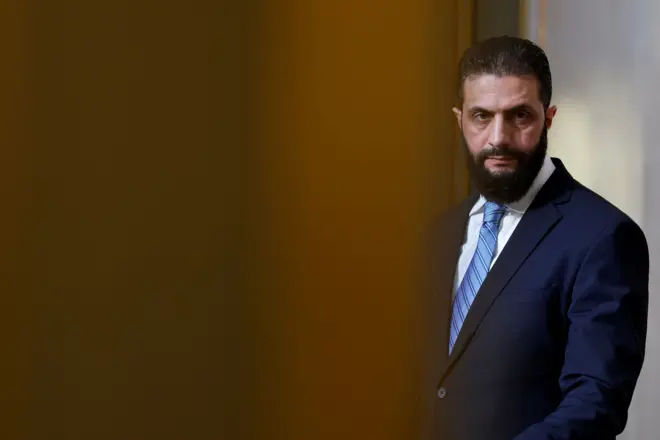  رئيس الفترة الانتقالية في سوريا أحمد الشرع